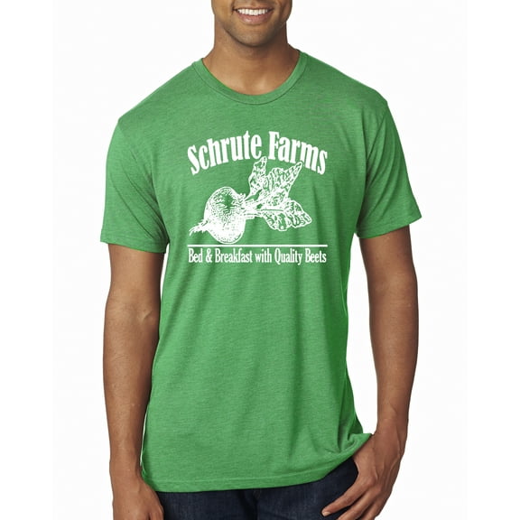 Wild Bobby, Farms Bed and Breakfast The Office, Pop Culture, Men Premium Tri Blend Tees, Envy, Small