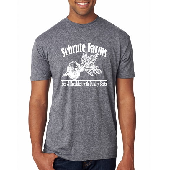 Wild Bobby, Farms Bed and Breakfast The Office, Pop Culture, Men Premium Tri Blend Tees, Premium Heather, X-Large