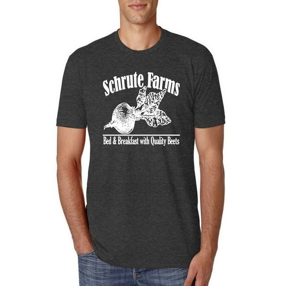 Wild Bobby, Farms Bed and Breakfast The Office, Pop Culture, Men Premium Tri Blend Tees, Vintage Black, 2XL