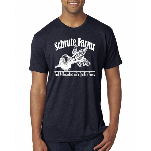Wild Bobby, Farms Bed and Breakfast The Office, Pop Culture, Men Premium Tri Blend Tees, Vintage Navy, X-Large