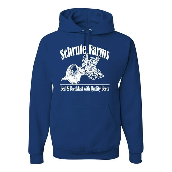 Wild Bobby, Farms Bed and Breakfast The Office, Pop Culture, Unisex Graphic Hoodie Sweatshirt, Royal, Large