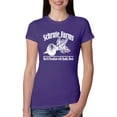 thumbnail image 1 of Wild Bobby, Farms Bed and Breakfast The Office, Pop Culture, Women Slim Fit Junior Tee, Purple Rush, Large, 1 of 3