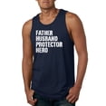 thumbnail image 1 of Wild Bobby,Father Husband Protector Hero Best Dad Husband Gift, Father's Day, Men Graphic Tank Top, Navy, Large, 1 of 3