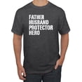 thumbnail image 1 of Wild Bobby,Father Husband Protector Hero Best Dad Husband Gift, Father's Day, Men Graphic Tees, Heather Black, 3XL, 1 of 3