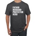thumbnail image 1 of Wild Bobby,Father Husband Protector Hero Best Dad Husband Gift, Father's Day, Men Graphic Tees, Heather Black, X-Large, 1 of 3