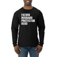 thumbnail image 1 of Wild Bobby,Father Husband Protector Hero Best Dad Husband Gift, Father's Day, Men Long Sleeve Shirt, Black, Small, 1 of 3