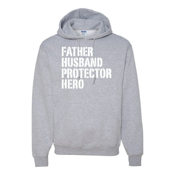 Wild Bobby,Father Husband Protector Hero Best Dad Husband Gift, Father's Day, Unisex Graphic Hoodie Sweatshirt, Heather Grey, Small