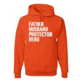 thumbnail image 1 of Wild Bobby,Father Husband Protector Hero Best Dad Husband Gift, Father's Day, Unisex Graphic Hoodie Sweatshirt, Orange, 3XL, 1 of 3