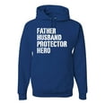 thumbnail image 1 of Wild Bobby,Father Husband Protector Hero Best Dad Husband Gift, Father's Day, Unisex Graphic Hoodie Sweatshirt, Royal, X-Large, 1 of 3