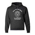 thumbnail image 1 of Wild Bobby Fear Not For Jesus The Lion Of Judah Has Triumphed Inspirational/Christian Unisex Graphic Hoodie Sweatshirt, Heather Black, Small, 1 of 5