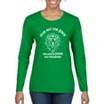 thumbnail image 1 of Wild Bobby Fear Not For Jesus The Lion Of Judah Has Triumphed Inspirational/Christian Women Graphic Long Sleeve Tee, Kelly, Small, 1 of 5