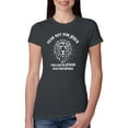 thumbnail image 1 of Wild Bobby Fear Not For Jesus The Lion Of Judah Has Triumphed Inspirational/Christian Women Slim Fit Junior Tee, Dark Grey, XX-Large, 1 of 5