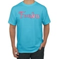 thumbnail image 1 of Wild Bobby, Fearless Pink Ribbon Support Warrior Women, Breast Cancer Awareness, Men Graphic Tee, Light Turquoise, 4X-Large, 1 of 5