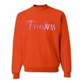 thumbnail image 1 of Wild Bobby, Fearless Pink Ribbon Support Warrior Women, Breast Cancer Awareness, Unisex Crewneck Graphic Sweatshirt, Orange, X-Large, 1 of 5