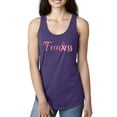 thumbnail image 1 of Wild Bobby, Fearless Pink Ribbon Support Warrior Women, Breast Cancer Awareness, Women Racerback Tank Top, Purple Rush, Small, 1 of 5