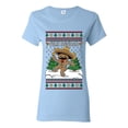 thumbnail image 1 of Wild Bobby Feliz Navidad Dancing Gingerbread Man Sweater | Holiday Women Graphic Tee, 1 of 5