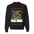 thumbnail image 1 of Wild Bobby Feliz Navidad Dancing Gingerbread Man Unisex Sweater | Holiday Crewneck Sweatshirt, 1 of 5