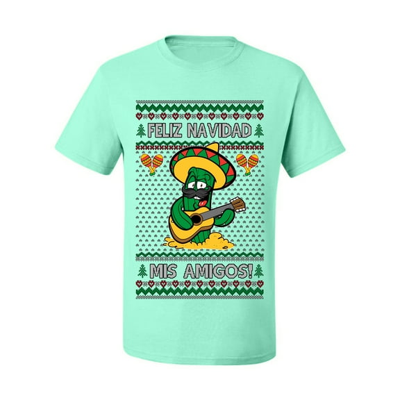 Wild Bobby Feliz Navidad Mis Amigos! Christmas Sweater | Funny Holiday Men Tee