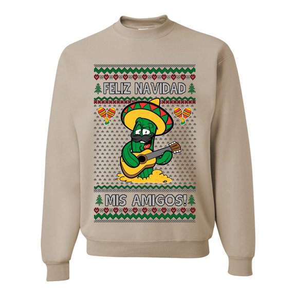 Wild Bobby Feliz Navidad Mis Amigos! Christmas Unisex Sweater | Funny Holiday Unisex Crewneck Sweatshirt