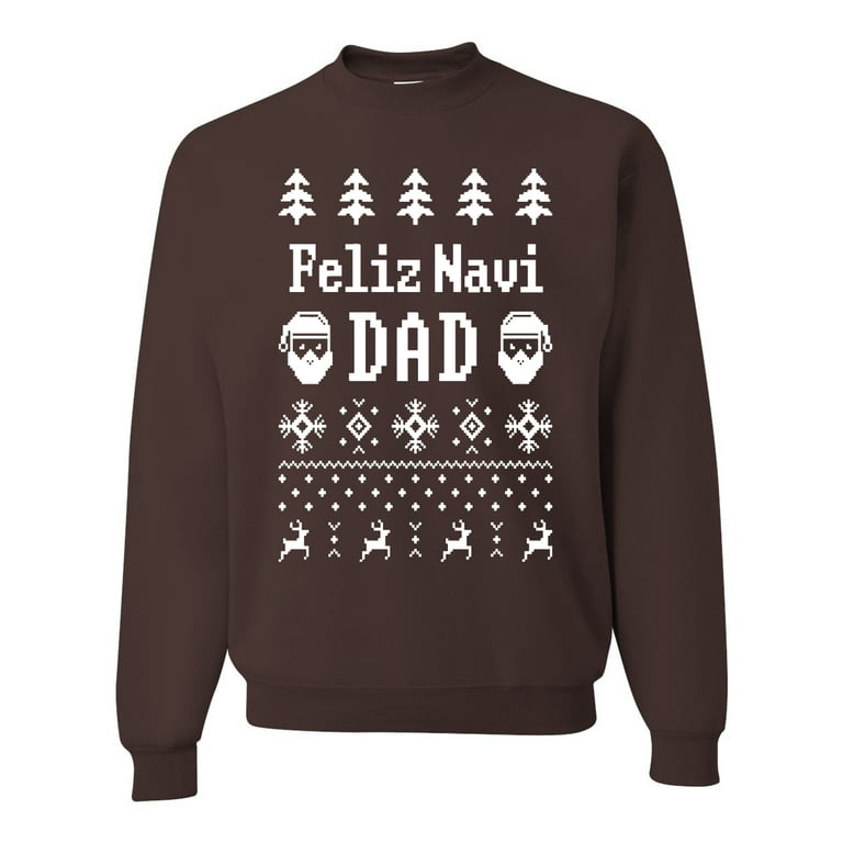 Wild Bobby Feliz Navidad Ugly Christmas Sweater Unisex Crewneck