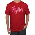 thumbnail image 1 of Wild Bobby, Fighter Breast Cancer Survivor, Breast Cancer Awareness, Men Graphic Tee, Red, X-Large, 1 of 4