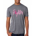 thumbnail image 1 of Wild Bobby, Fighter Breast Cancer Survivor, Breast Cancer Awareness, Men Premium Tri Blend Tee, Premium Heather, X-Large, 1 of 4