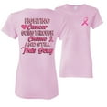 thumbnail image 1 of Wild Bobby, Fighting Cancer And Still Sexy, Breast Cancer Awareness, Front and Back Women Graphic Tee, Light Pink, X-Large, 1 of 4