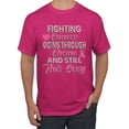 thumbnail image 1 of Wild Bobby, Fighting Cancer And Still Sexy, Breast Cancer Awareness, Men Graphic Tee, Fuschia, Large, 1 of 5