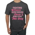 thumbnail image 1 of Wild Bobby, Fighting Cancer And Still Sexy, Breast Cancer Awareness, Men Graphic Tee, Heather Black, XX-Large, 1 of 5
