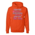 thumbnail image 1 of Wild Bobby, Fighting Cancer And Still Sexy, Breast Cancer Awareness, Unisex Graphic Hoodie Sweatshirt, Orange, X-Large, 1 of 5