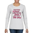 thumbnail image 1 of Wild Bobby Fighting Cancer And Still Sexy Breast Cancer Awareness Women Graphic Long Sleeve T-Shirt, White, XX-Large, 1 of 6