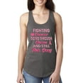 thumbnail image 1 of Wild Bobby, Fighting Cancer And Still Sexy, Breast Cancer Awareness, Women Racerback Tank Top, Dark Grey, Small, 1 of 5
