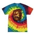 thumbnail image 1 of Wild Bobby, Fire Lion Face, Animal Lover, Tie-Dye Tees, Reactive Rainbow, X-Large, 1 of 3