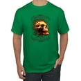 thumbnail image 1 of Wild Bobby, Firey Flaming Skull, Pop Culture, Men Graphic Tees, Kelly, Medium, 1 of 3