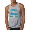 thumbnail image 1 of Wild Bobby, Fish More Work Less Pro Fishermen, Fishing, Men Graphic Tank Top, Heather Grey, Large, 1 of 4