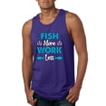 thumbnail image 1 of Wild Bobby, Fish More Work Less Pro Fishermen, Fishing, Men Graphic Tank Top, Purple, Medium, 1 of 4