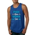 thumbnail image 1 of Wild Bobby, Fish More Work Less Pro Fishermen, Fishing, Men Graphic Tank Top, Royal, XX-Large, 1 of 4