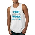 thumbnail image 1 of Wild Bobby, Fish More Work Less Pro Fishermen, Fishing, Men Graphic Tank Top, White, XX-Large, 1 of 4