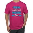 thumbnail image 1 of Wild Bobby, Fish More Work Less Pro Fishermen, Fishing, Men Graphic Tee, Fuschia, 3X-Large, 1 of 4