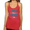 thumbnail image 1 of Wild Bobby, Fish More Work Less Pro Fishermen, Fishing, Women Tri-Blend Racerback Tank Top, Vintage Red, Large, 1 of 4