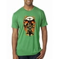 thumbnail image 1 of Wild Bobby, Flaming Motorycle Hell Fire Skull Biker | Mens Fashion Premium Tri Blend T-Shirt, Envy, 2XL, 1 of 4