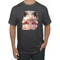 thumbnail image 1 of Wild Bobby, Flamingos in Summer on Beach, Animal Lover, Men Graphic Tees, Heather Black, 2XL, 1 of 3