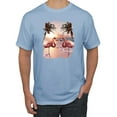 thumbnail image 1 of Wild Bobby, Flamingos in Summer on Beach, Animal Lover, Men Graphic Tees, Light Blue, 5XL, 1 of 3
