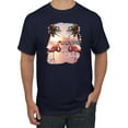 thumbnail image 1 of Wild Bobby, Flamingos in Summer on Beach, Animal Lover, Men Graphic Tees, Navy, 5XL, 1 of 3