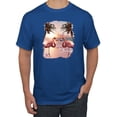 thumbnail image 1 of Wild Bobby, Flamingos in Summer on Beach, Animal Lover, Men Graphic Tees, Royal, X-Large, 1 of 3