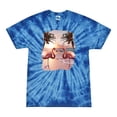 thumbnail image 1 of Wild Bobby, Flamingos in Summer on Beach, Animal Lover, Tie-Dye Tees, Spiral Royal, Small, 1 of 3