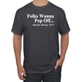 thumbnail image 1 of Wild Bobby Folks Wanna Pop Off Barack Obama 2015 Quote Black Pride Men Graphic Tee, Charcoal, Medium, 1 of 1