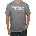 thumbnail image 1 of Wild Bobby Folks Wanna Pop Off Barack Obama 2015 Quote Black Pride Men Graphic Tee, Heather Grey, 3X-Large, 1 of 1