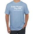 thumbnail image 1 of Wild Bobby Folks Wanna Pop Off Barack Obama 2015 Quote Black Pride Men Graphic Tee, Light Blue, Medium, 1 of 1
