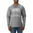 thumbnail image 1 of Wild Bobby, Football Dad Better Than a Regular Dad Father's Day Mens Long Sleeve Shirt, Heather Grey, X-Large, 1 of 6